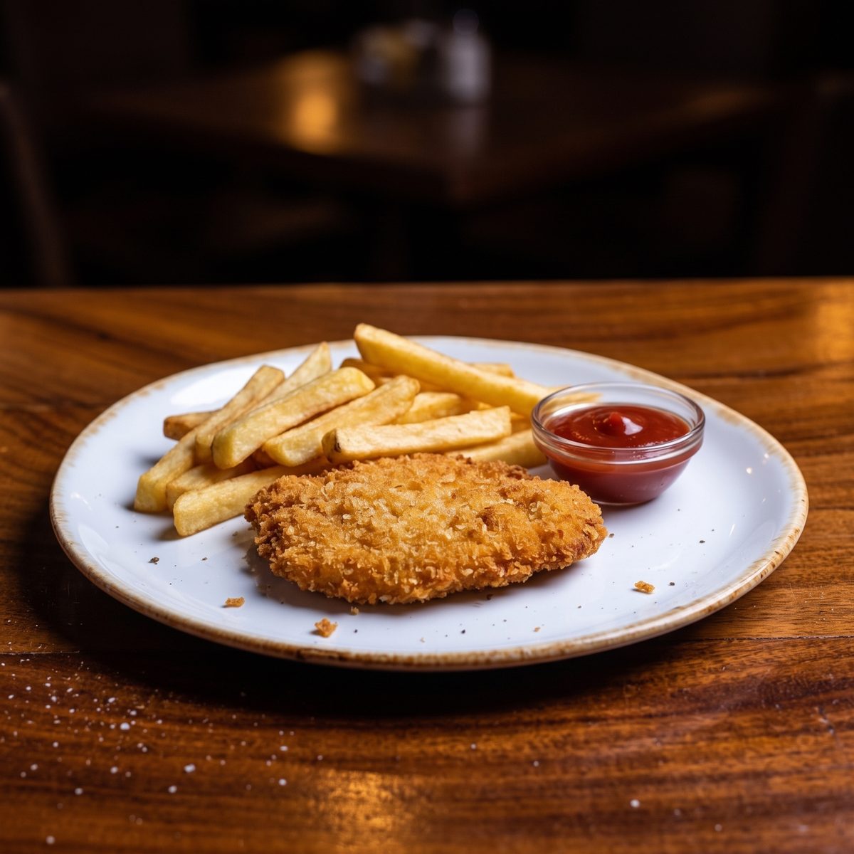 Milanesa de Pollo con Papas