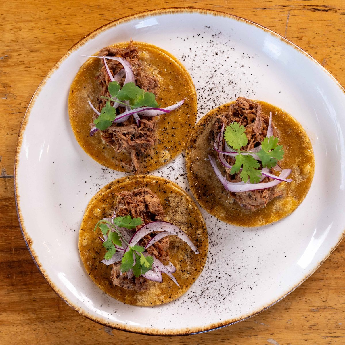 Tacos de Barbacoa de Short Rib & Picaña